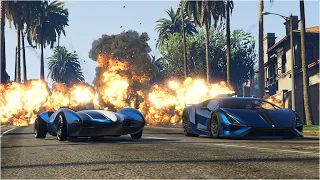 Outspeeding a whole lobby of pissed off tryhards - GTA Online