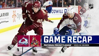 Avalanche @ Coyotes 12/27 | NHL Highlights 2023