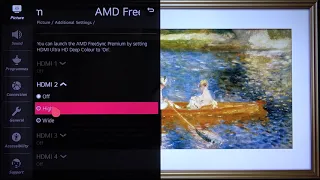 LG NanoCell TV - How to Enable AMD Free Sync Premium Feature? LG 4K LED Smart TV (49NANO867NA)