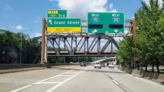 I-376 west to Downtown Pittsburgh, PA