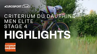 🇫🇷 Critérium du Dauphiné 2024 Stage 4 Race Highlights | Eurosport Cycling