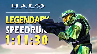 Halo: CE Done in 1:11:30 - Legendary Speedrun