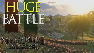 Mount & Blade 2: Bannerlord | HUGE BATTLE between VLANDIA and BATTANIA | 1800 UNITS