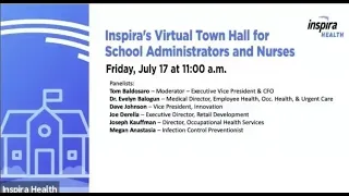 Inspira's Virtual Town Hall for School Nurses