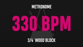 330 BPM 3/4 - Best Metronome (Sound : Wood block)