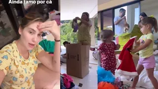 Virgínia arrumando as roupas e as Marias doando suas roupas e o Zé dar mais roupas #virgíniafonseca