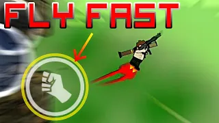 Mini militia:How to move fast in mini militia da2 & how to use melee attack properly while flying