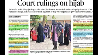 HIJAB CONTROVERSY EXPLAINED w/ PREVIOUS CASES  #upsc