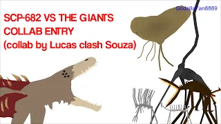 SCP-682 vs The Giants collab entry (collab by Lucas clash Souza)| Sticknodes Animation!