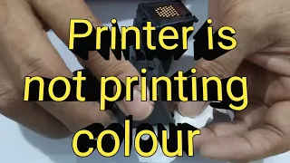 CANON  PIXMA PRINTER WILL NOT PRINT BLACK AND COLOR