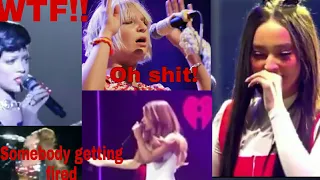 Famous singers(Faouzia,Ari,Sia,Bey,Riri) reacting to technical issues in live concert|Epic live fail