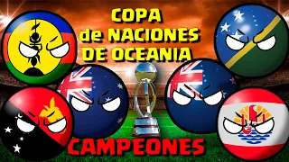 CAMPEONES de la COPA de las NACIONES de laOFC (OCEANÍA) countryballs