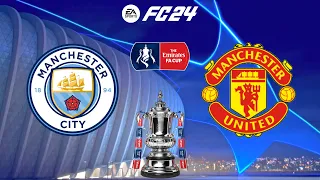 FC 24 | Manchester City vs Manchester United - The Emirates FA Cup Final 23/24 - PS5™ Full Gameplay