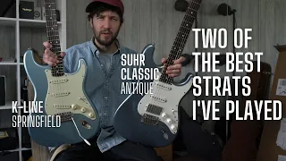 Suhr Classic Antique vs K Line Springfield - Two of the Best Strats for the Money