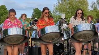 Dueling Banjos - by the Petoskey High School Steel Drum Band. Bellaire, Michigan July 2023