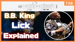 B.B. King Lick 13 From Blues Boys Tune Live At Montreux 1993 / Blues Guitar Lesson