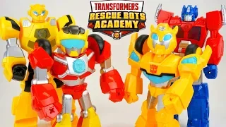 Transformers Rescue Bots Academy New Hot Shot and Bumblebee Giant Robots in Disguise Toys