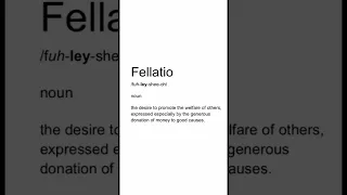 Fellatio Definition #incorrect