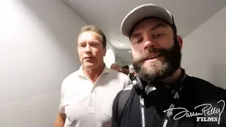 Filming with Arnold Schwarzenegger in Australia