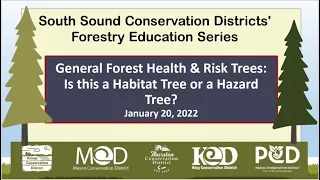 Western Washington General Forest Health and Risk Trees Webinar