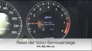 Volvo Serviceanzeige Reset Inspektion