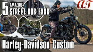 5 AMAZING Harley-Davidson STREET BOB FXBB Custom [4K] * A&T Design