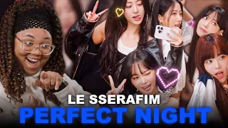 THE GIRLIES! | LE SSERAFIM (르세라핌) 'Perfect Night' OFFICIAL M/V with OVERWATCH 2 | Reaction