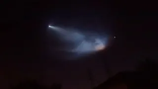 SpaceX Rocket Falcon 9 Launch 10/7/2018 as Seen in South Gate, California