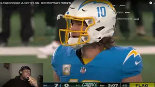 JuJuReacts To Los Angeles Chargers vs. New York Jets | 2023 Week 9 Game Highlights