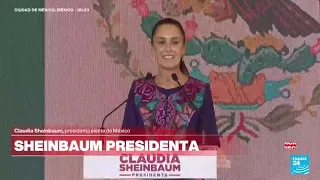 "No llego sola, llegamos todas": Sheinbaum en su primer discurso como presidenta electa de México