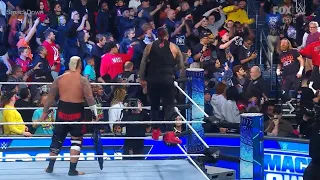 Sami Zayn attacks Solo Sikoa and Jimmy Uso after match - WWE SmackDown 3/3/2023