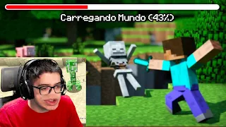 quando o minecraft está carregando…