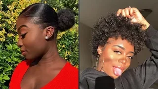 💖 CUTE HAIRSTYLES ON SHORT & AWKWARD LENGHT NATURAL HAIR