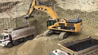 Caterpillar 385C Excavator Loading Trucks - Labrianidis Mining
