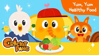 Healthy Food Song | Yum Yum Healthy Food | Healthy Habits | CricketPang Songs for Kids