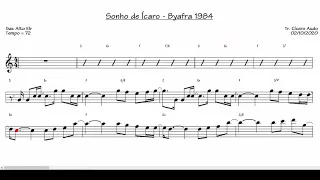 Sonho de Ícaro - Byafra 1984 (Sax Alto Eb) [Partitura playback]