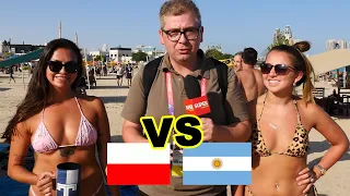 Plaża w Katarze. Piękne ARGENTYNKI typują wynik meczu z Polską