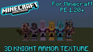 3D Knight Armor Texture For Minecraft PE 1.20 | Minecraft Texture Packs 1.20