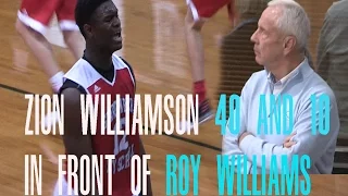 Zion Williamson DROPS 40 Pts and 10 Rebs In Front Of Roy Williams Full Highlights