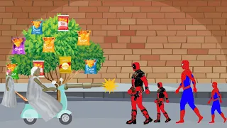 Granny magic tree VS spiderman deadpool