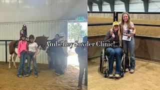 Amberley Snyder Clinic #equestrian #horse #barrelracing #rodeo #blowup #vlog