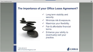 Webinar for Physicians: Negotiating the Terms and Rent in Your Office Lease