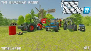 MOVE to the NEW FARM and MAKING GRASS | The Bavarian Farm | Farming Simulator 22 | #1
