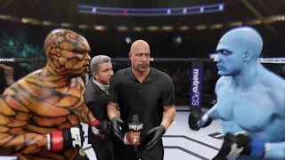 Thing vs. Doctor Manhattan (EA Sports UFC 2) - CPU vs. CPU - Crazy UFC 👊🤪