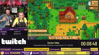 Stardew Valley [Restoration (Seeded, Glitchless, Crowd Control)] by CafeEla - #ESASummer23