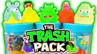 Trash Pack Series 7 JUNK GERMS Best Trashies Ever 5 &12 Pack Unboxing Toy Review