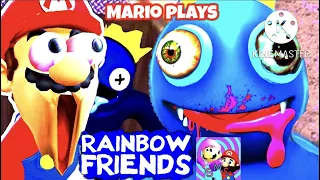 SMS: Mario Plays RAINBOW FRIENDS…. (Roblox)