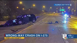 Wrong-way accident leaves St. Pete woman in critical condition, FHP says