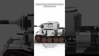 Pz.Kpfw. VI Tiger (P) with Skoda turret (10,5-cm-KwK L/40,5) by Steinestahl -- MOC #shorts