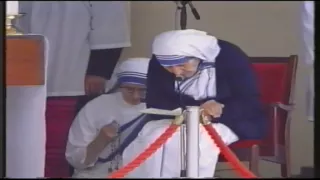 Mother Teresa Prays the Rosary for life in Knock Shrine